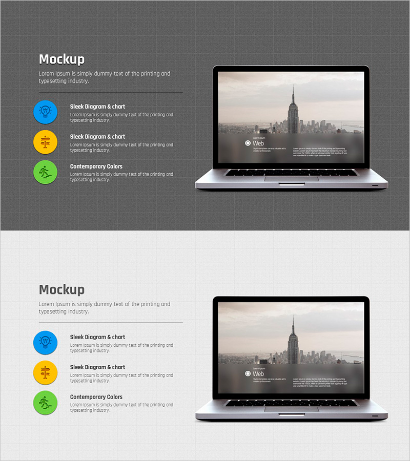 모눈종이 템플릿 – 제품 및 서비스 소개에 적합한 목업