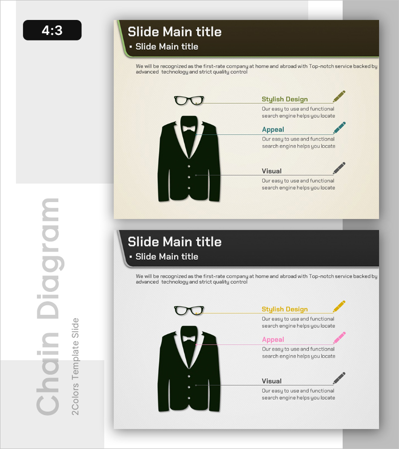 정장 자켓 실루엣 슬라이드 – 스타일과 매력 강조