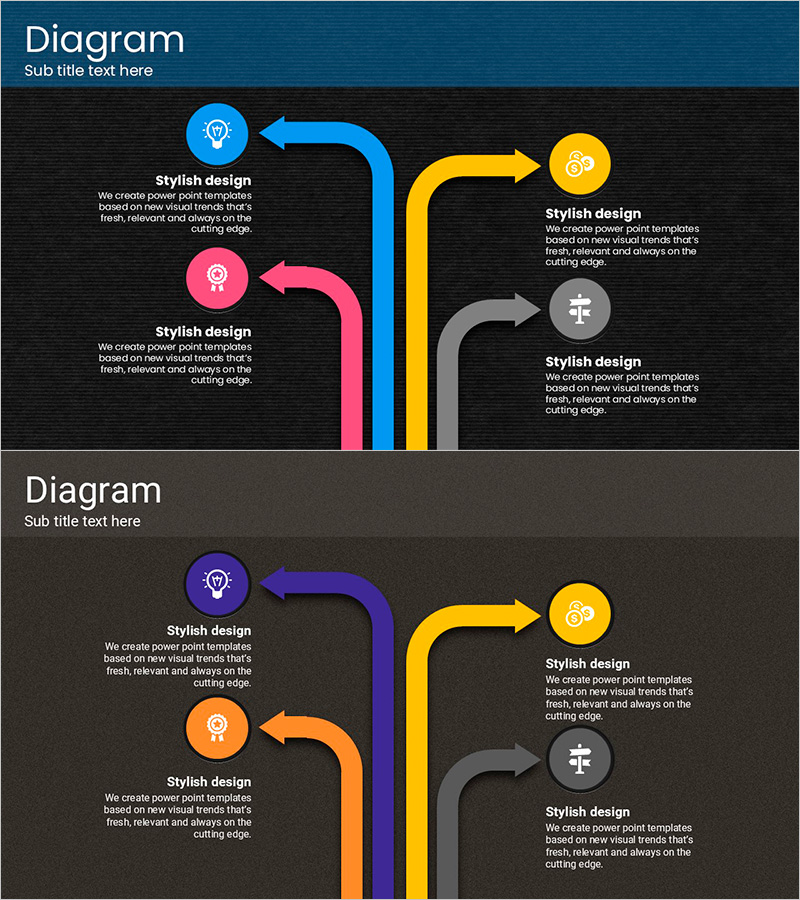 터치 와이드 슬라이드 템플릿 - 다이어그램6