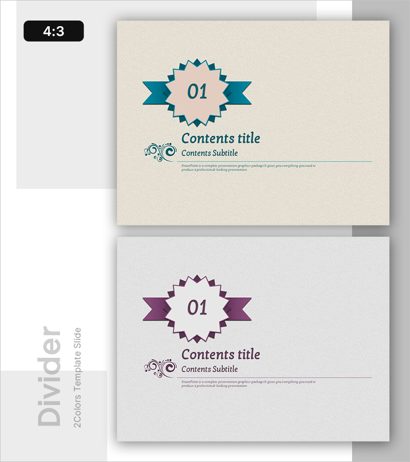 클래식 템플릿 간지 – 시각적으로 매력적인 섹션 표지