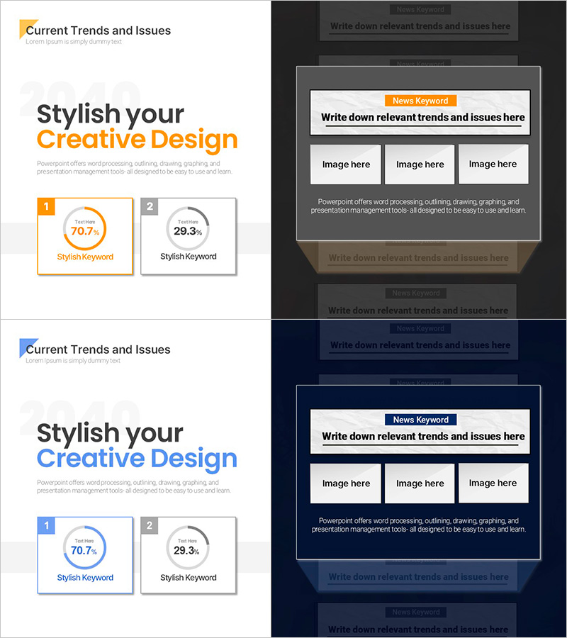 시장 및 경쟁사 분석을 위한 도넛형 슬라이드 – 스포츠 트렌드와 전략 이슈