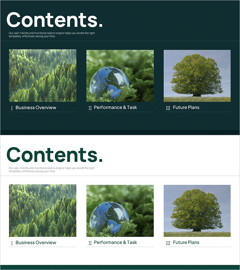 자연 테마 사업보고서 PPT 목차