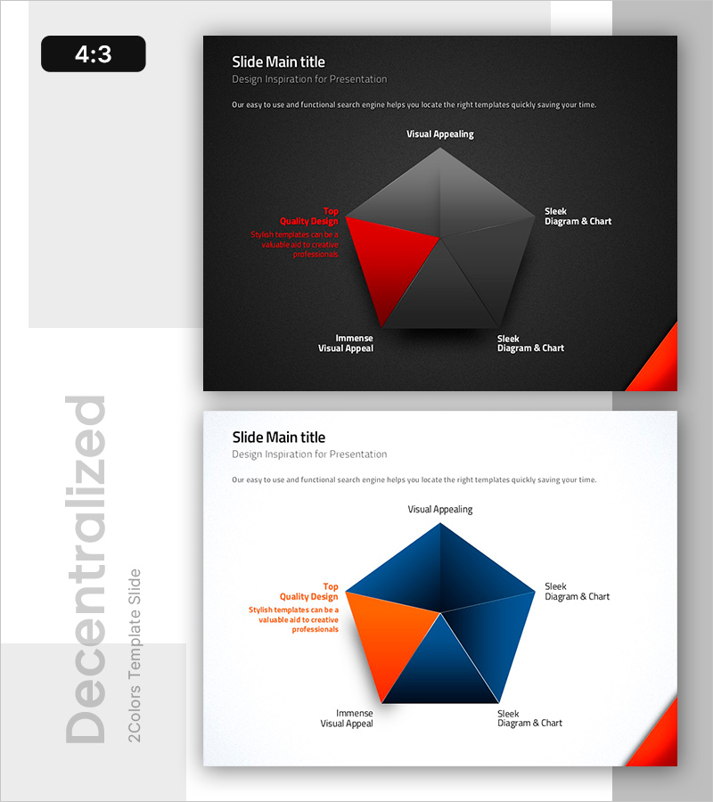 오각형 확산 다이어그램 – 창의적 데이터 시각화