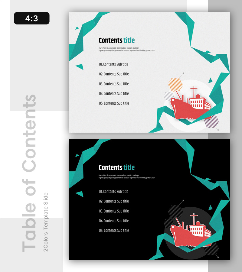 국제 무역 일러스트 PPT 목차 – 비즈니스 전반을 아우르는 디자인