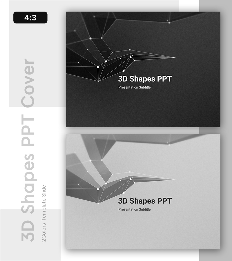 임팩트 있는 3D 비주얼 템플릿 표지 – 다이내믹 프레젠테이션