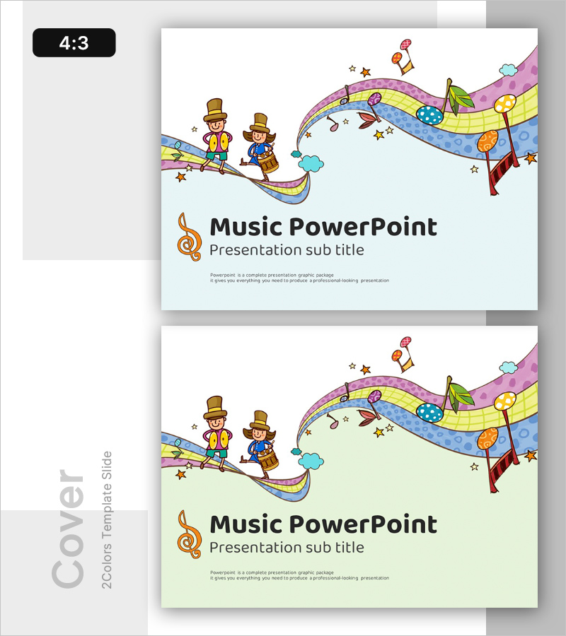 즐거운 합주 시간 템플릿 표지 - 음악적 상상력