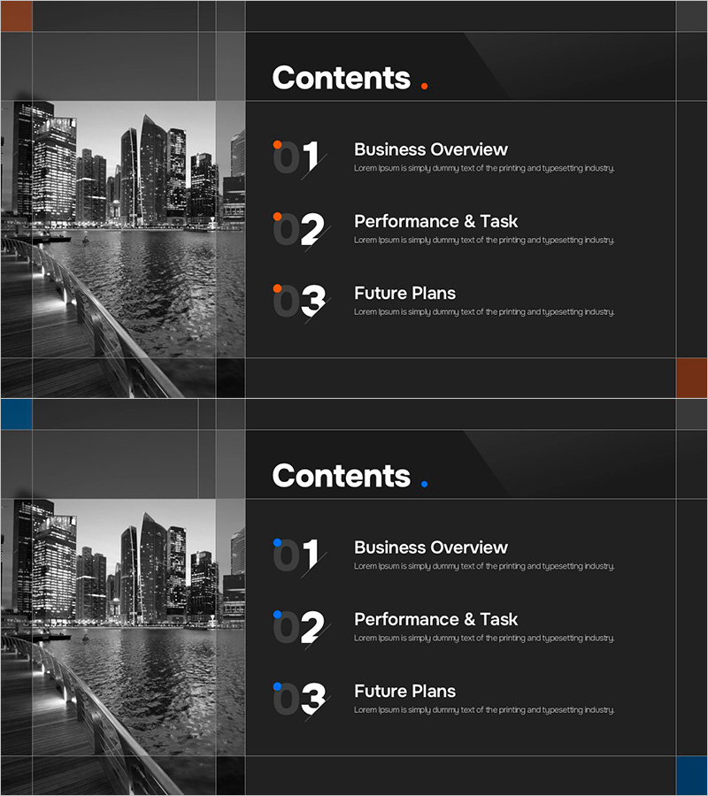 모던 그리드 사업보고서 템플릿 목차