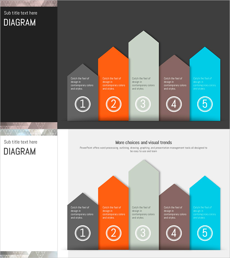 삼각패턴 템플릿 다이어그램2 – 사업 추진 전략