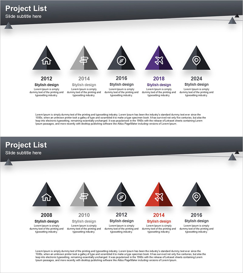 레이아웃 디자인 프레젠테이션 템플릿 프로젝트 리스트