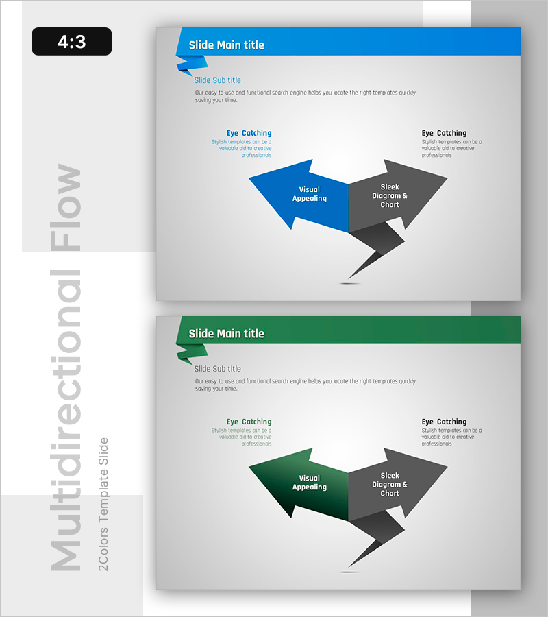 다방향 흐름 다이어그램으로 정보 시각화 – 창의적 전문성을 위한 슬라이드