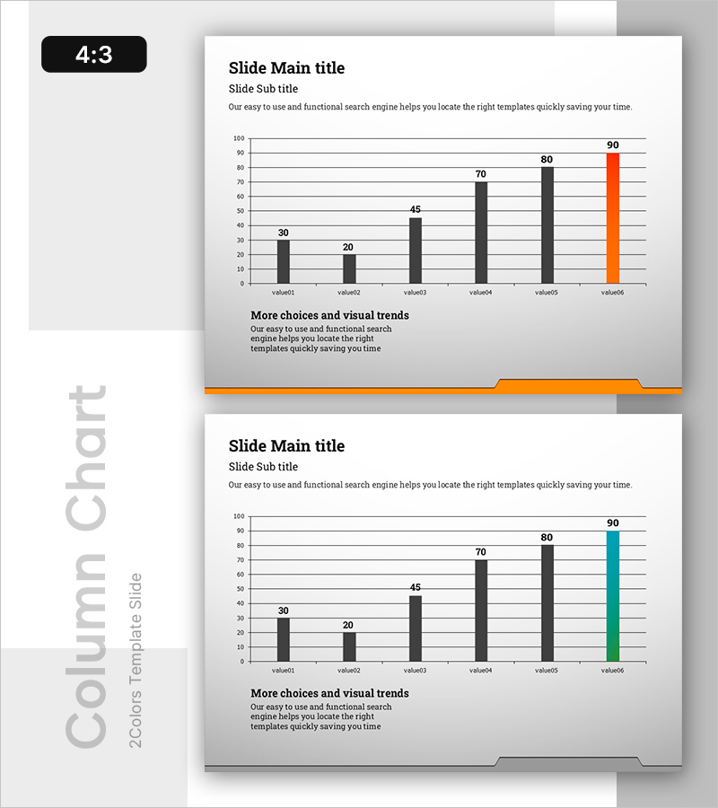 그라데이션 예상 전망 그래프 – 데이터 분석의 시각화