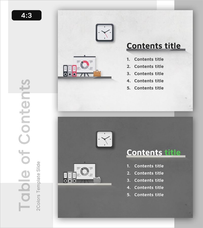 사무실 일러스트 배경 목차 – 효율적 정보 전달