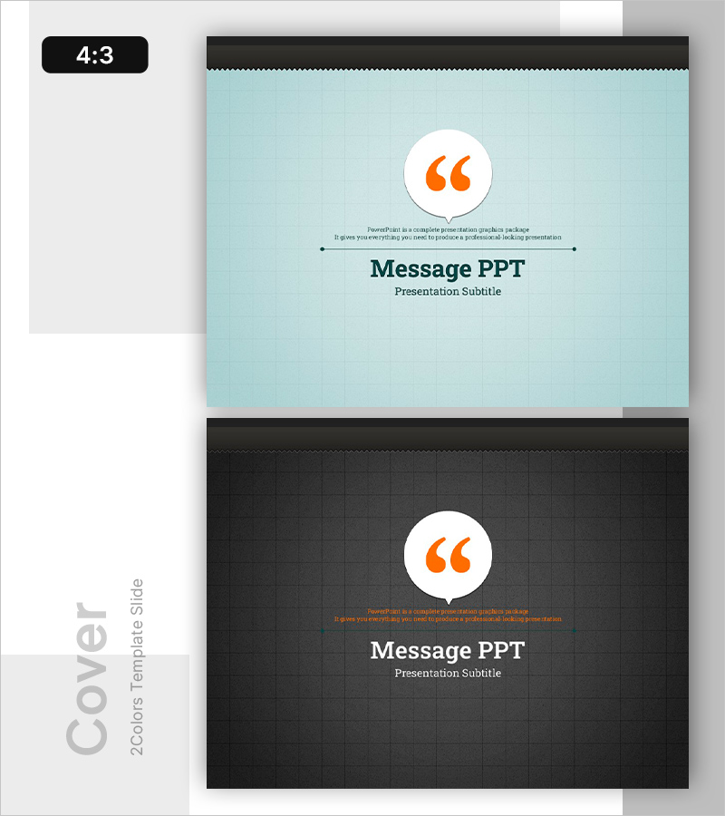 메시지를 전하는 전략 발표 표지