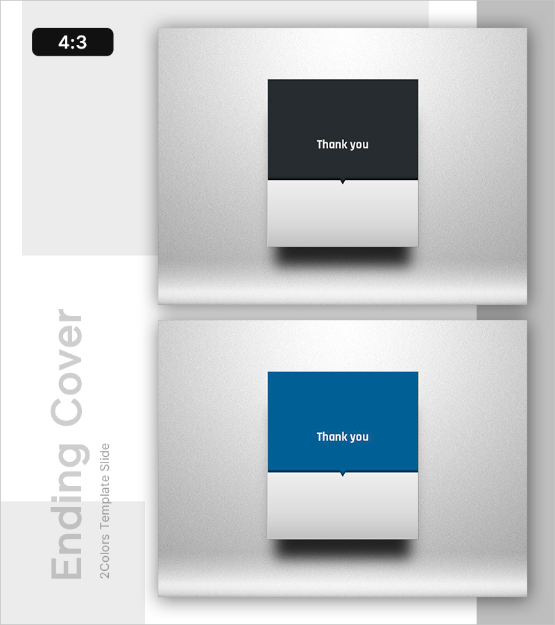 스피치 콘셉트 엔딩 표지 - 감사의 메시지
