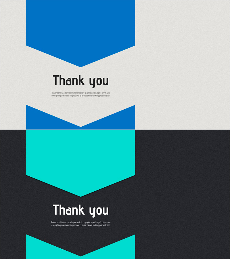 온라인 프레젠테이션 템플릿 엔딩 표지 – 심플한 마무리