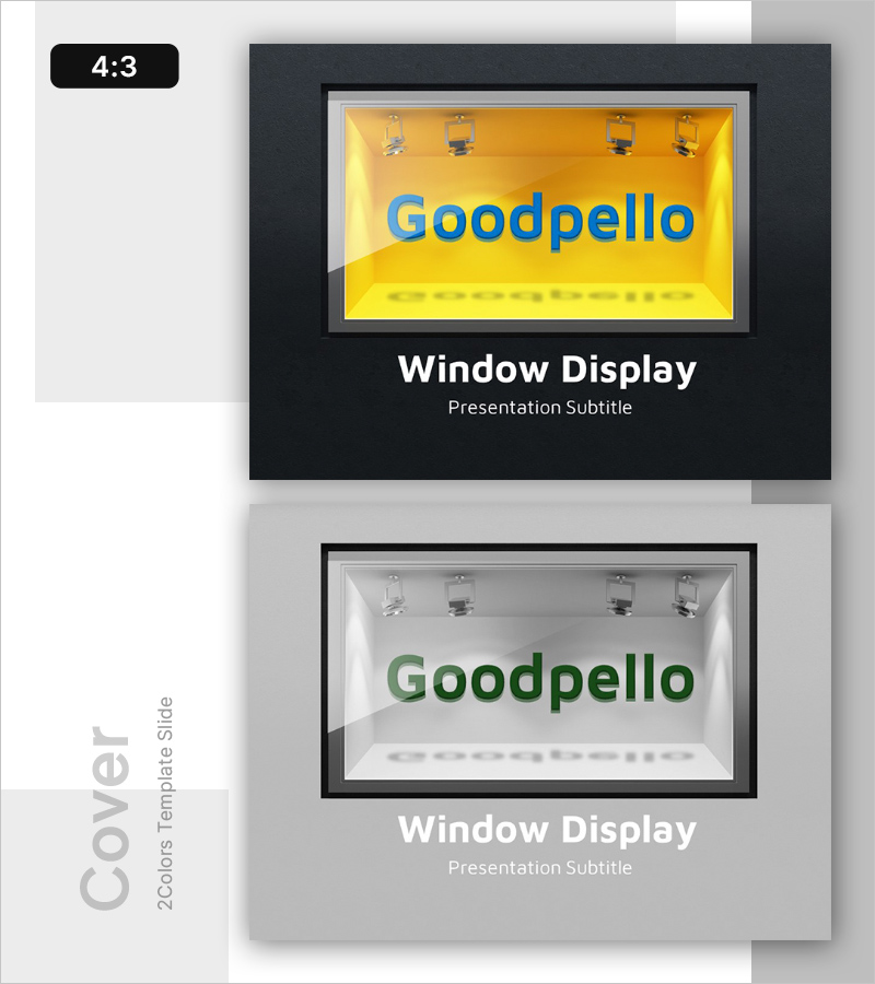 윈도우 디스플레이 PPT 표지 – 명확하고 모던한 인상