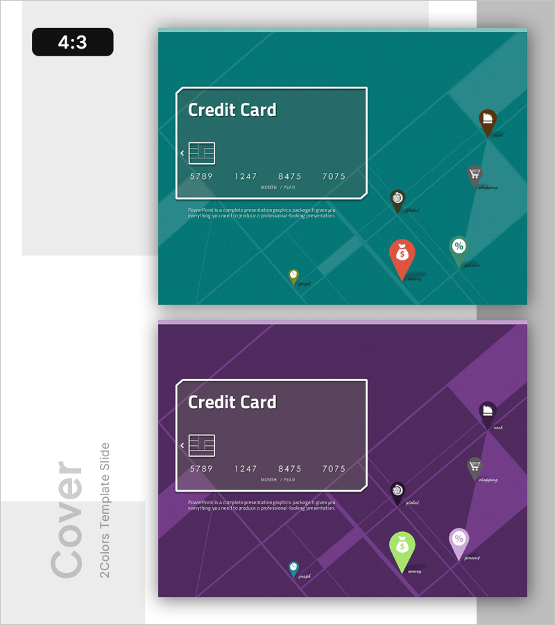 크레딧 카드 비즈니스 템플릿 표지 – 전문적인 이미지 강조
