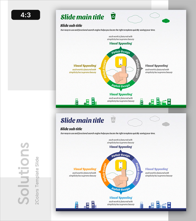 전기 절약 행동 요령 슬라이드 템플릿 – 환경 보호를 위한 안내