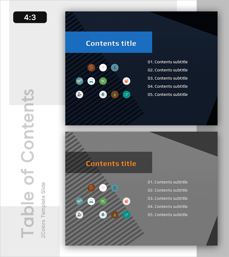 도시 템플릿 목차 – 전문적이고 현대적인 레이아웃