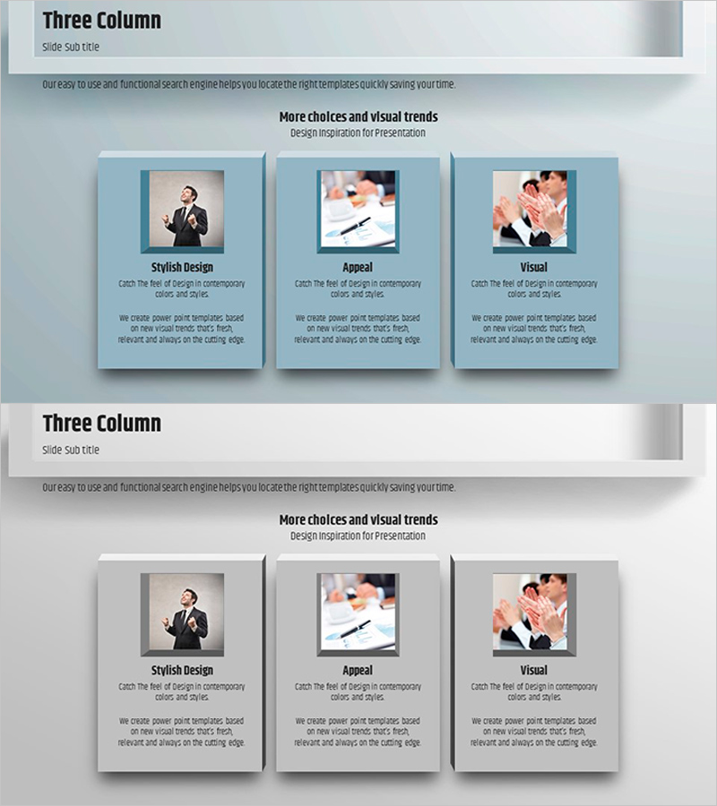 사각형 프레임 템플릿 – 사업 전략과 비전