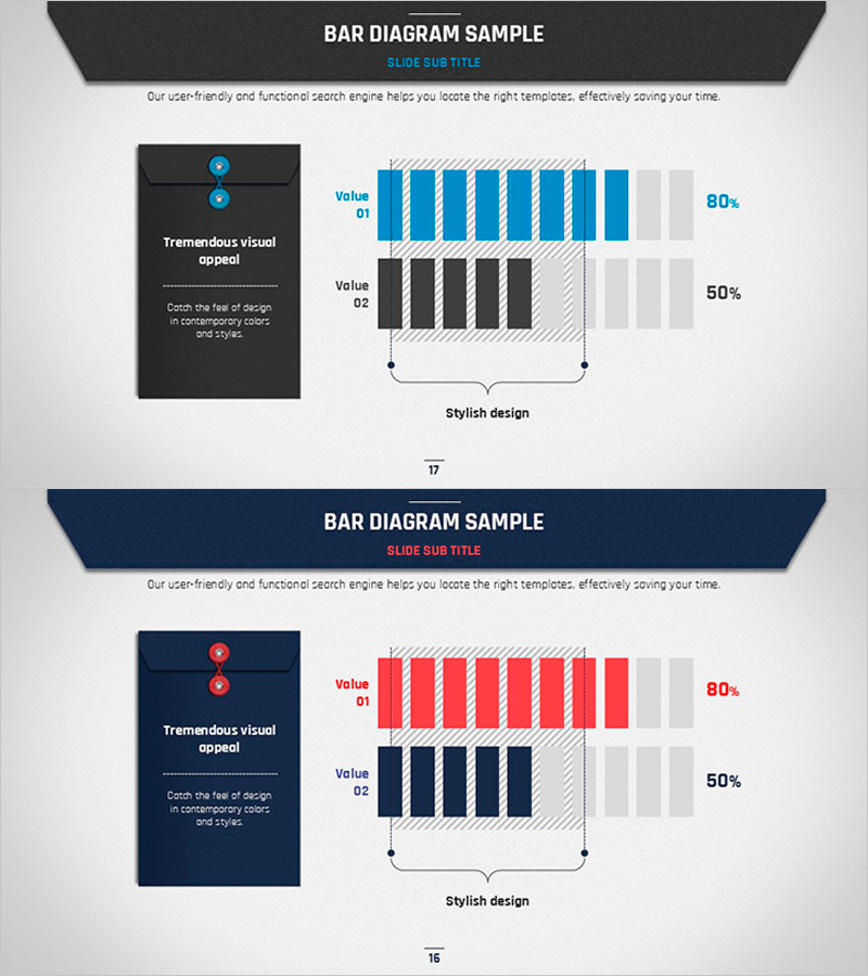 비즈니스 플랜 템플릿 바 다이어그램 샘플