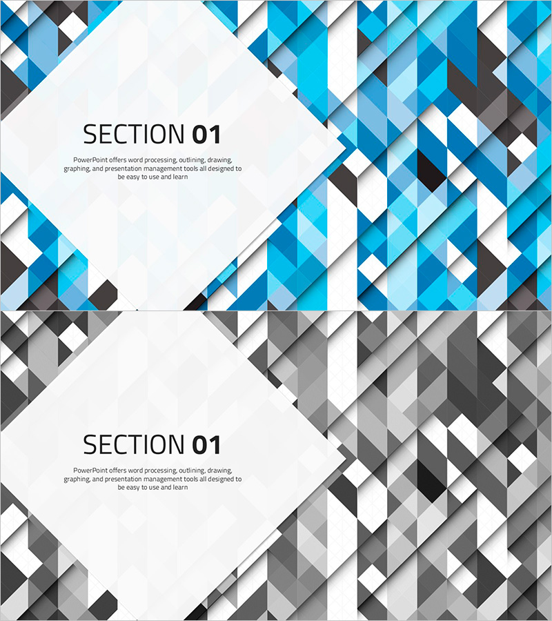 추상패턴 간지 슬라이드 – 세련된 디자인으로 섹션 구분