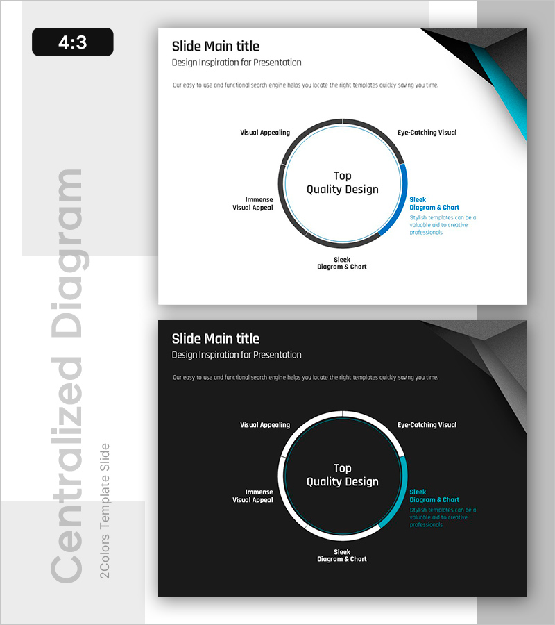 블루 키워드 다이어그램 - 사업 비전과 전략을 시각화하다