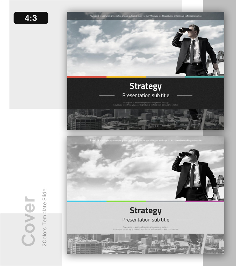 전략 비즈니스 템플릿 표지