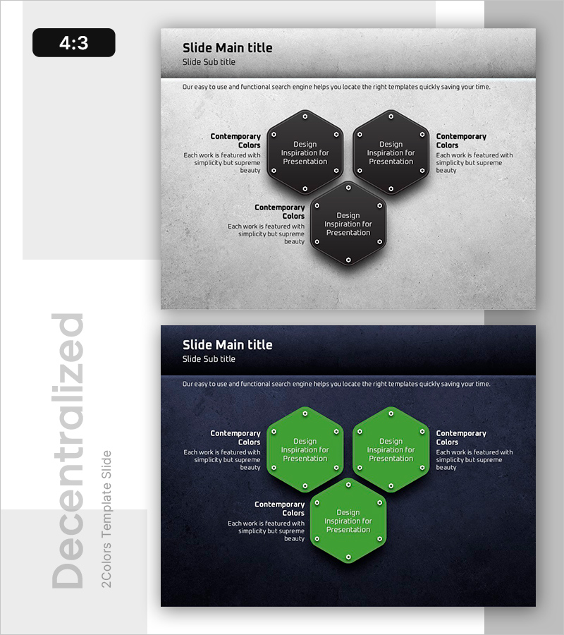 콘크리트 PPT 전략 다이어그램