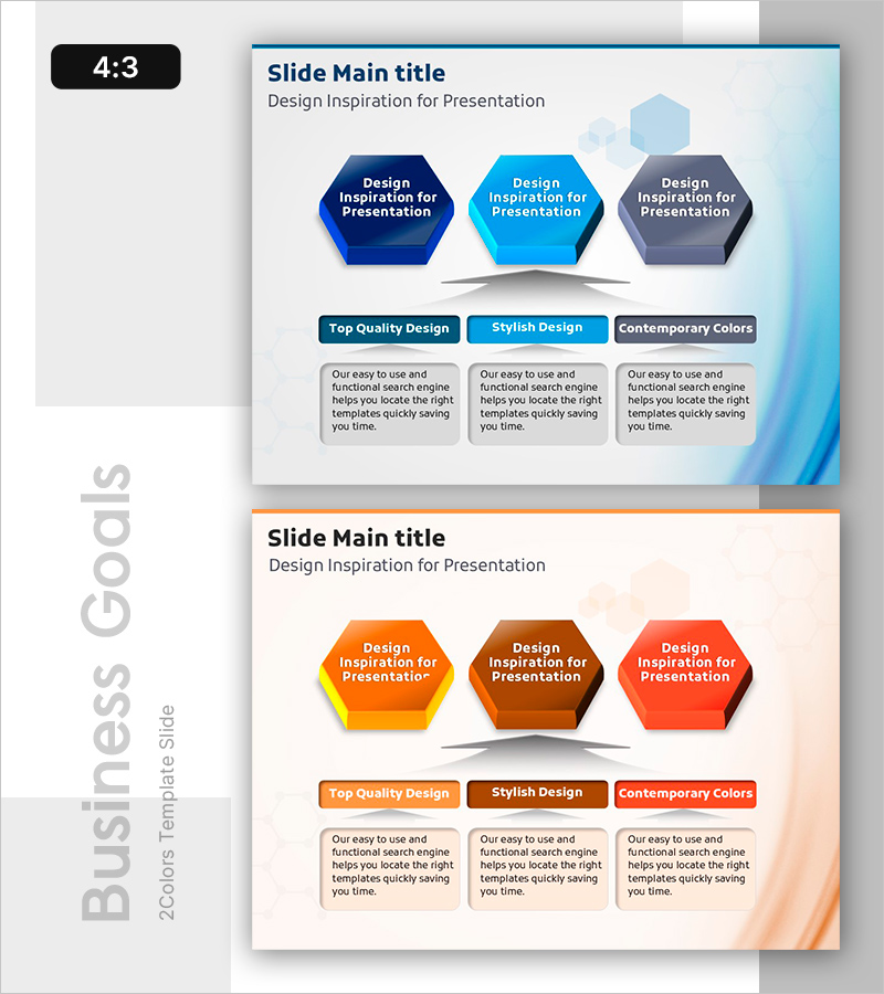 화학 산업 비전을 위한 인포그래픽 슬라이드 – 혁신과 성장