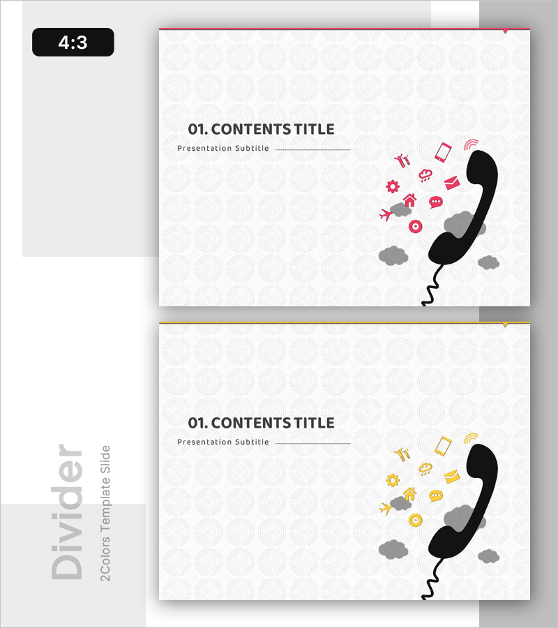 모바일 전화 앱 소개 템플릿 간지