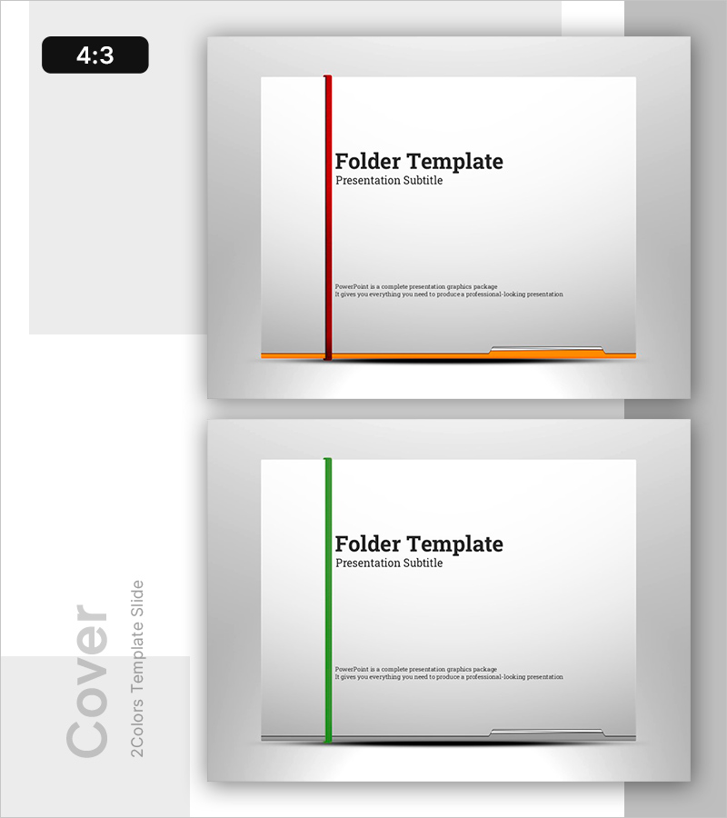 폴더 템플릿 표지 – 프로페셔널한 첫인상