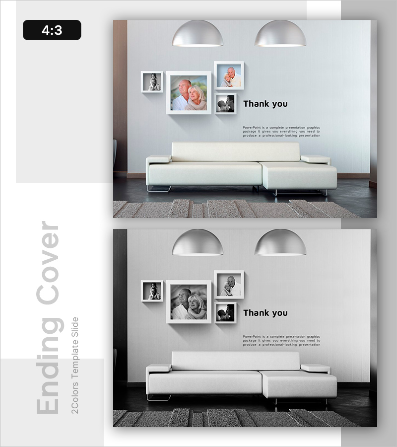 시니어 케어 템플릿 엔딩 표지