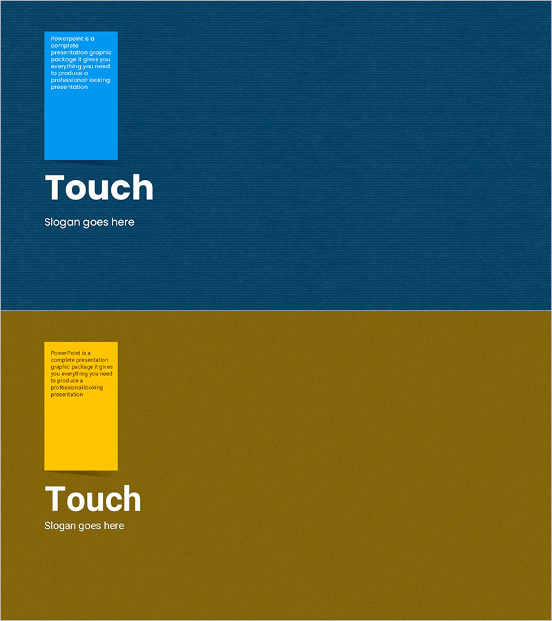 터치 와이드 슬라이드 템플릿 – 매력적인 표지 디자인