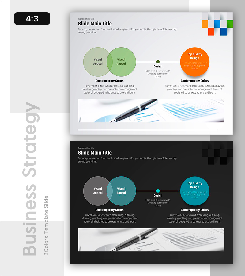 차별화된 프로모션 전략 프레젠테이션 템플릿 – 마케팅과 혁신 강조