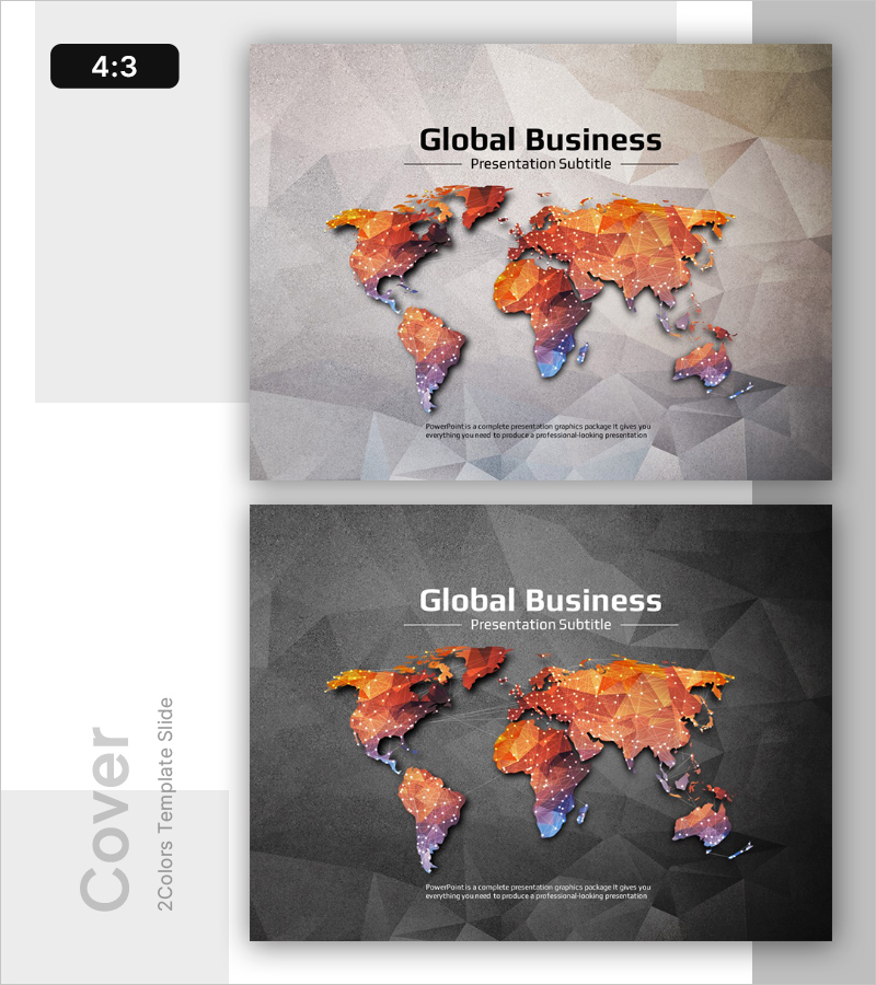 글로벌 비즈니스 맵 템플릿 표지