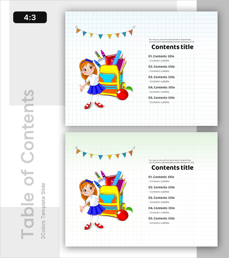 즐거운 하루 학습을 위한 일정표 템플릿 목차