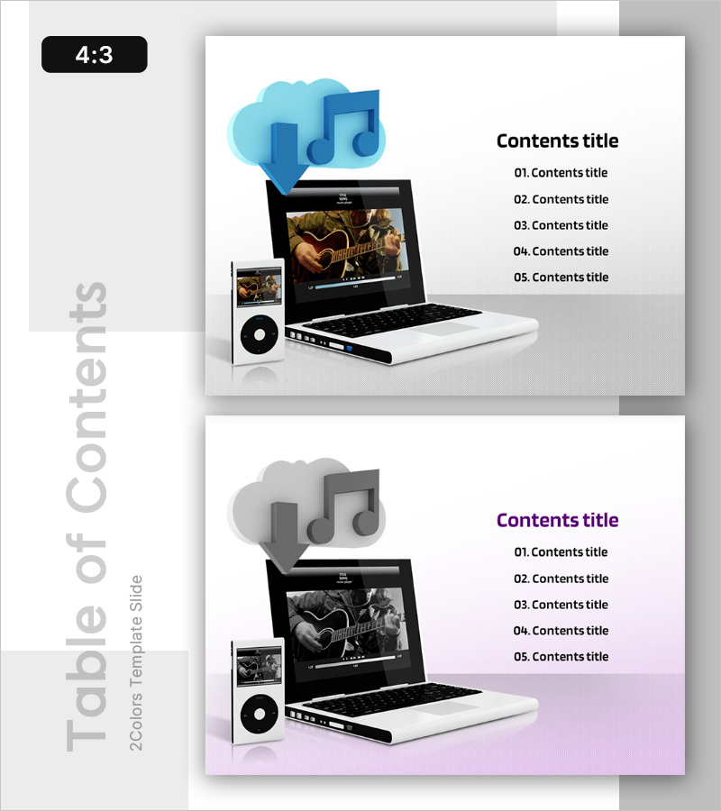 클라우드 프레젠테이션 목차 – 정보 전달의 시작