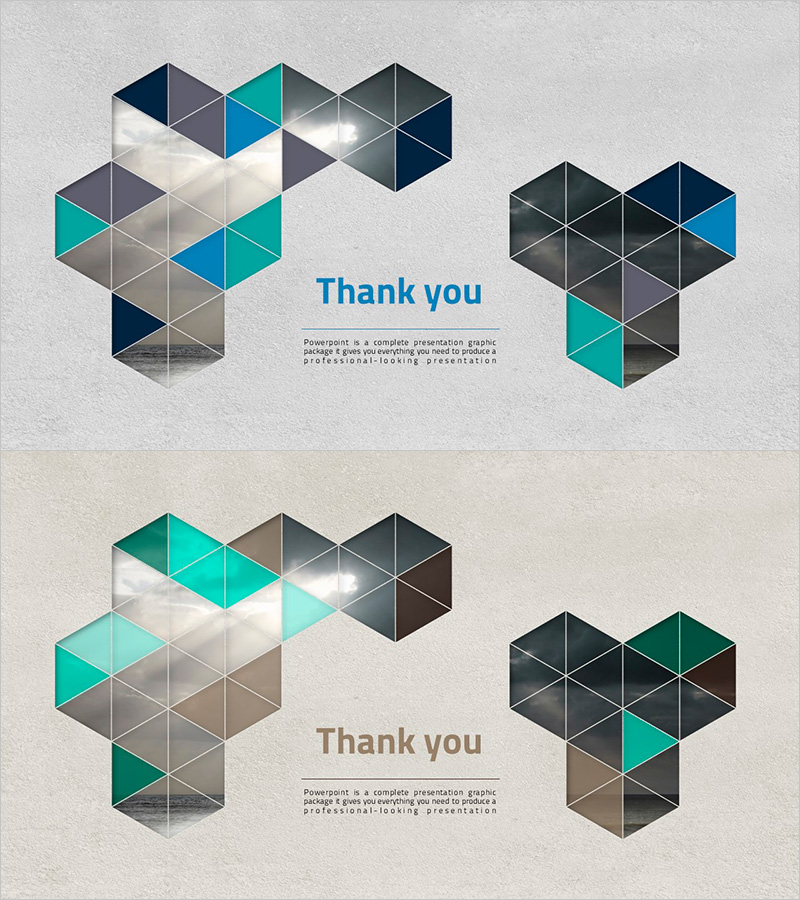 트라이앵글 패턴 엔딩 표지 – 심플함의 미학