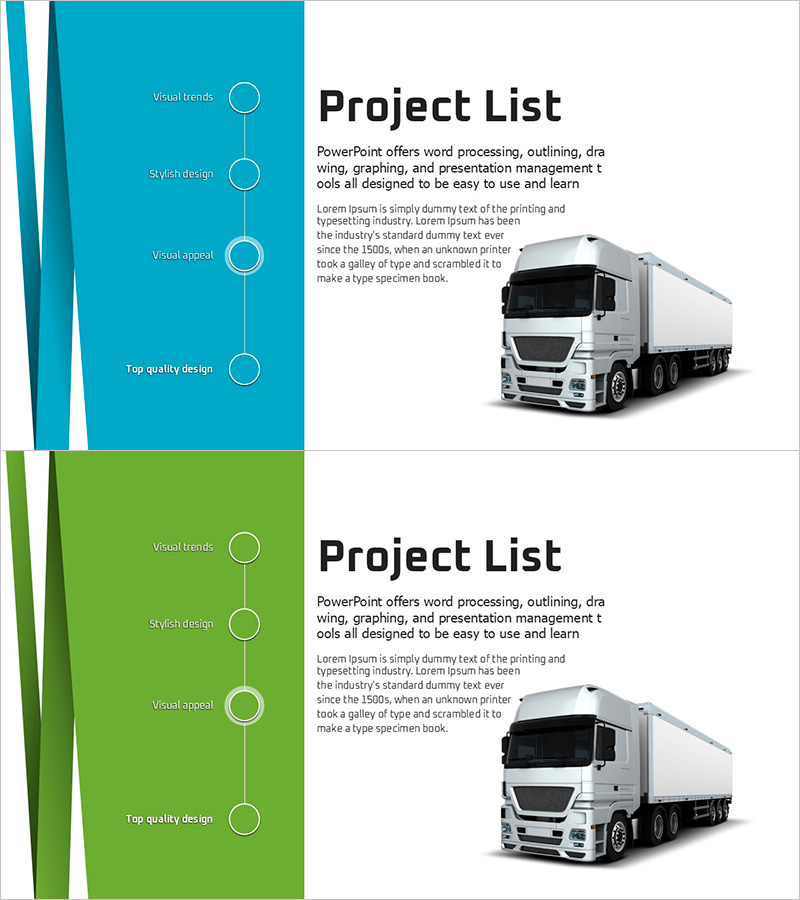 비지니스 숲 와이드 템플릿 프로젝트 리스트