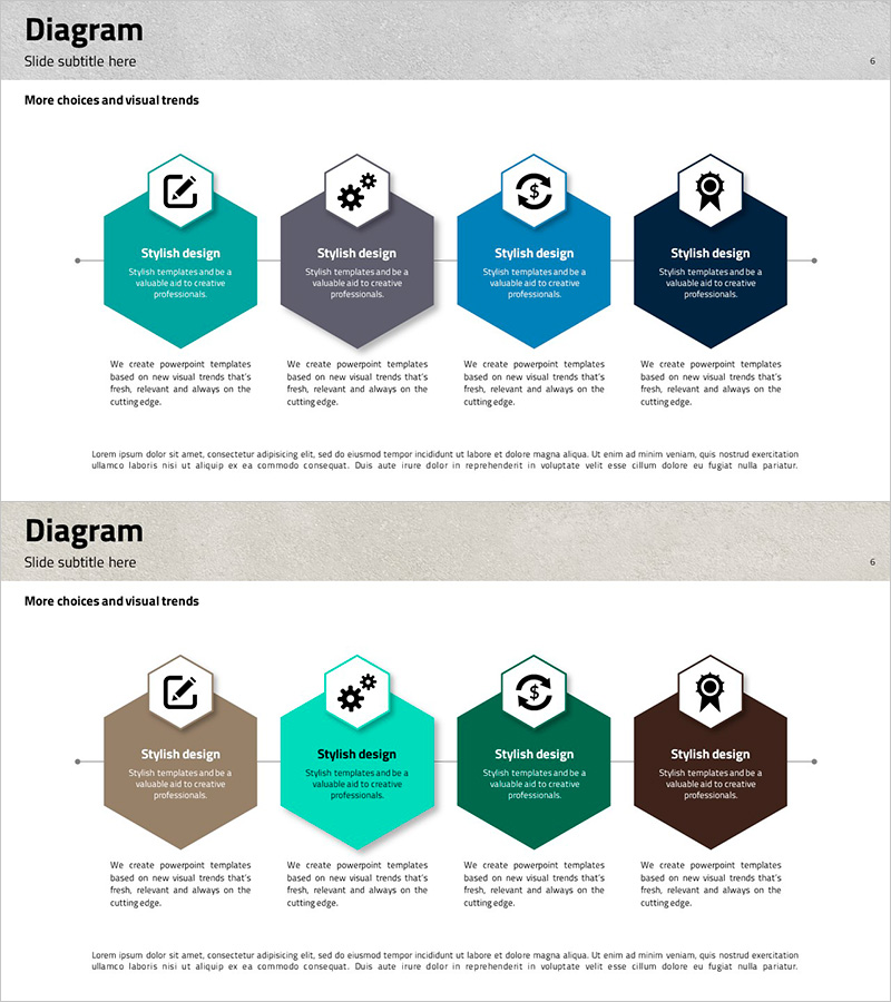트라이앵글 패턴 템플릿 다이어그램 – 사업 추진 전략을 위한 시각화