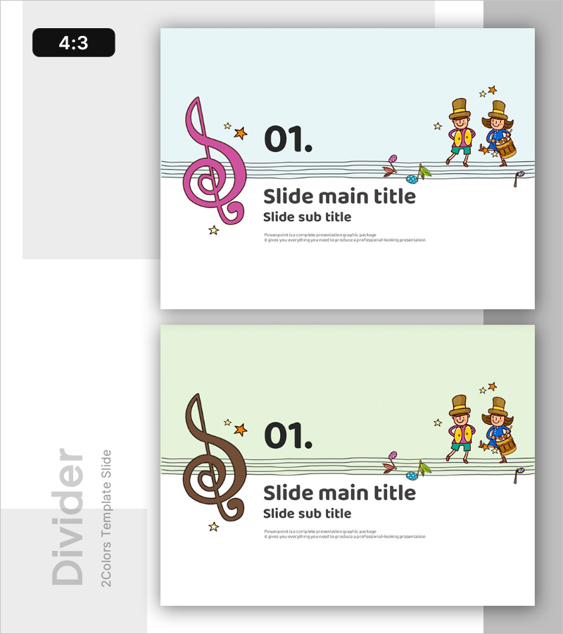 즐거운 합주 시간 템플릿 – 창의적이고 재미있는 프레젠테이션