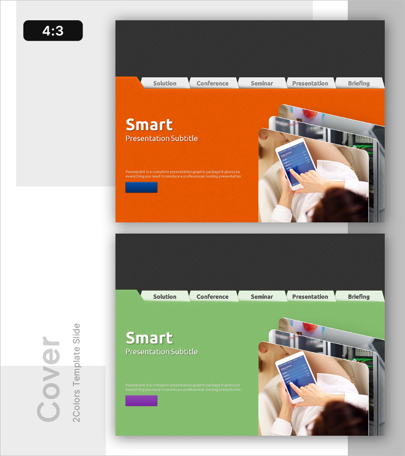 염색체 테마 와이드 PPT 템플릿 표지