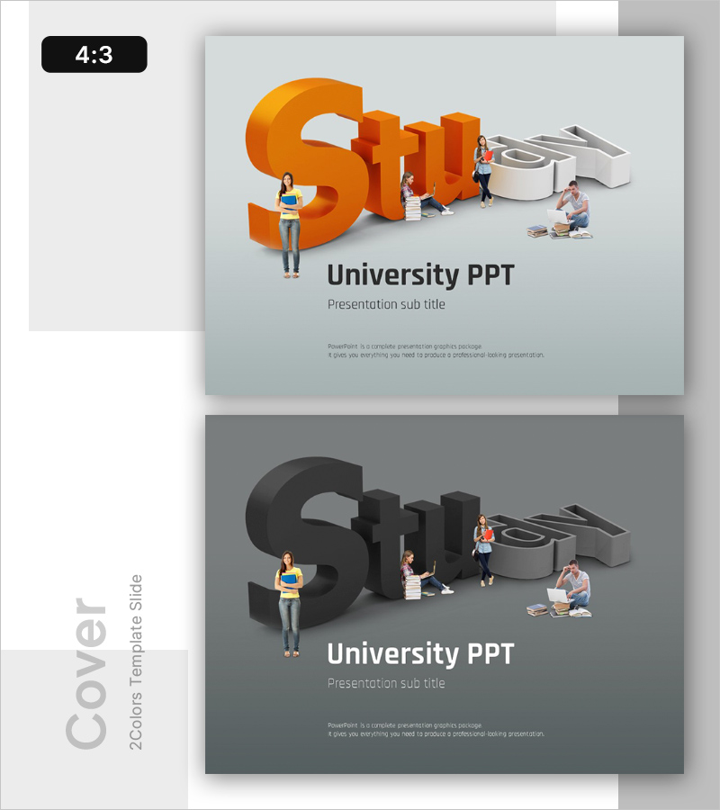 대학생 학습 템플릿 표지