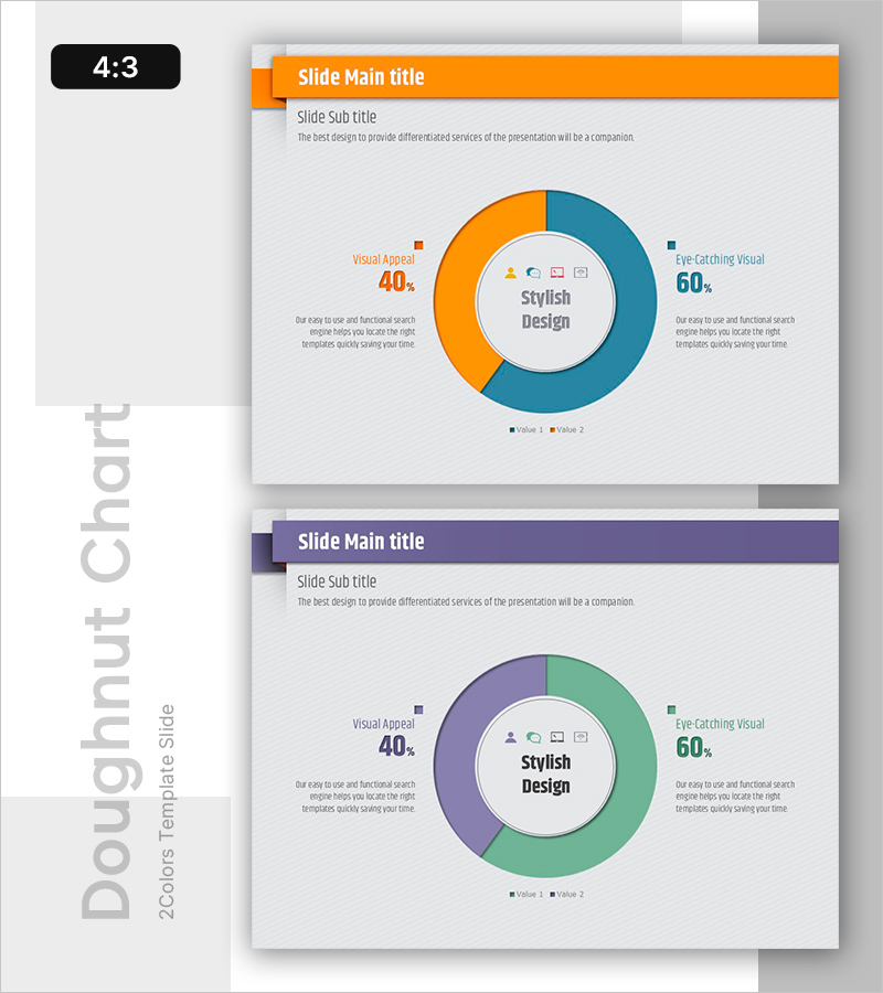 시각적으로 매력적인 인포그래픽 슬라이드 – 흥미로운 디자인