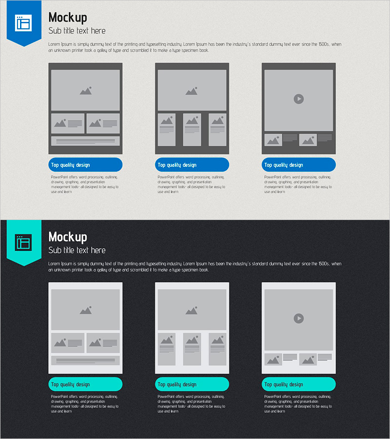 온라인 프레젠테이션 템플릿 목업 – 마케팅 전략을 시각화하다