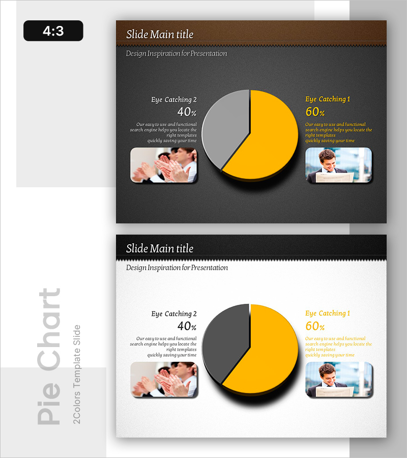 옐로우 마케팅 파이차트 – 시장 점유율 분석
