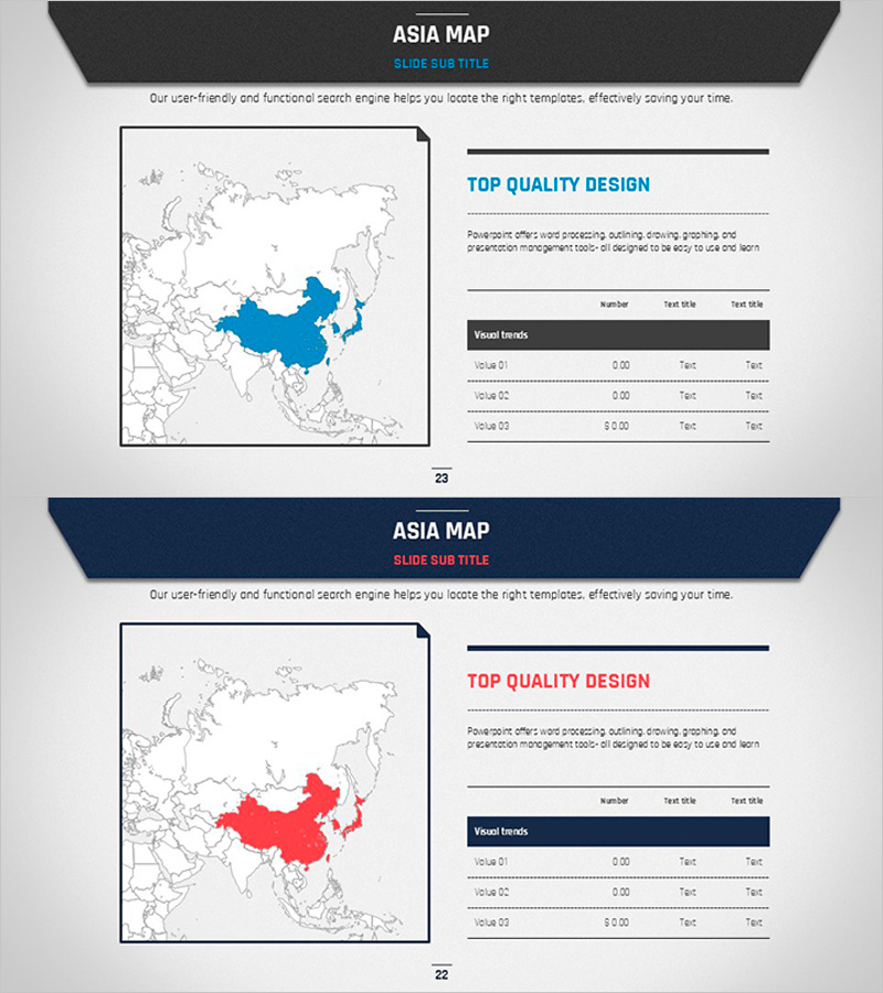 아시아 시장 분석을 위한 비즈니스 플랜 PPT 템플릿