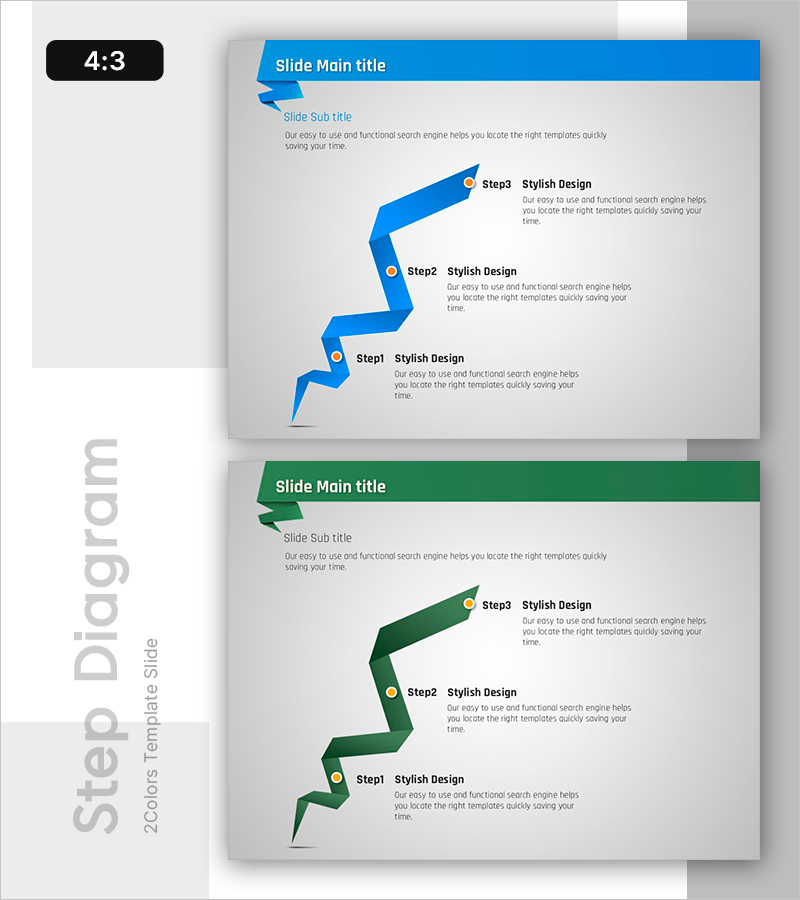 종이접기 단계 다이어그램 – 사업 목표와 전략