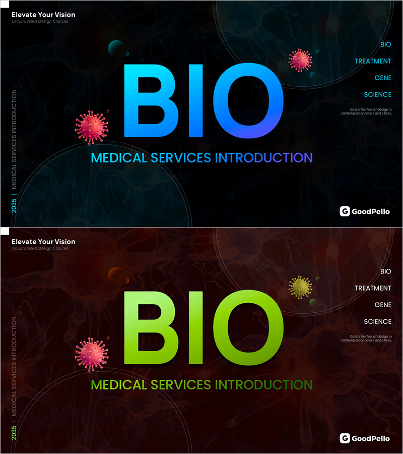 의료 서비스 소개를 위한 매력적인 프레젠테이션 템플릿